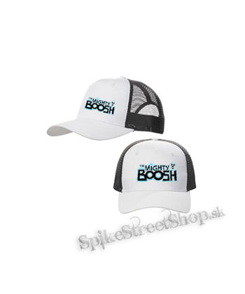 THE MIGHTY BOOSH - bieločierna sieťkovaná šiltovka model "Trucker Cap"