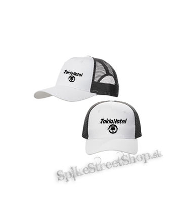 TOKIO HOTEL - Logo - bieločierna sieťkovaná šiltovka model "Trucker Cap"