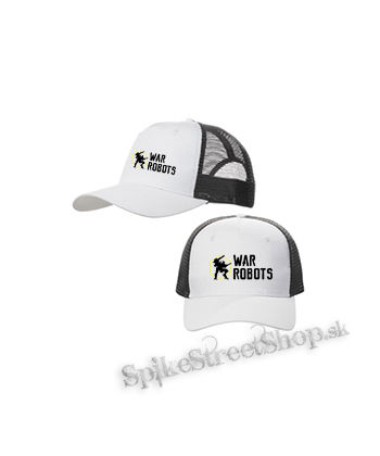 WAR ROBOTS - bieločierna sieťkovaná šiltovka model "Trucker Cap"
