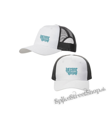 WE CAME AS ROMANS - Cyan Logo - bieločierna sieťkovaná šiltovka model "Trucker Cap"