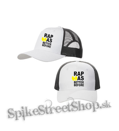 WU TANG CLAN - Rap Was Better Before - bieločierna sieťkovaná šiltovka model "Trucker Cap"
