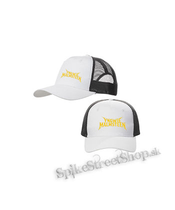 YNGWIE MALMSTEEN - Logo Yellow - bieločierna sieťkovaná šiltovka model "Trucker Cap"