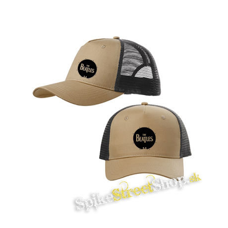 BEATLES - Drum Logo - pieskovočierna sieťkovaná šiltovka model "Trucker Cap"
