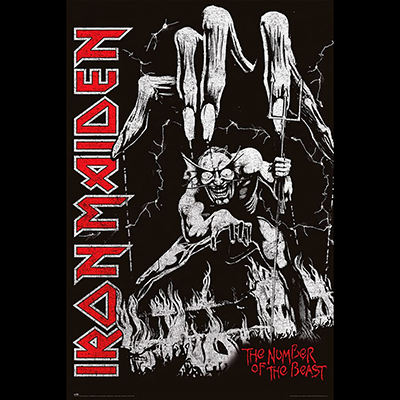 Fotonášivka IRON MAIDEN - Music Poster - The Number Of The Beast