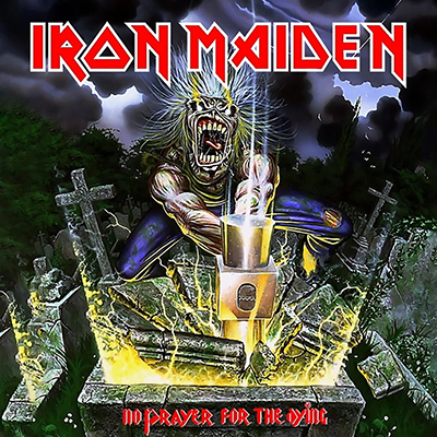 Fotonášivka IRON MAIDEN - No Prayer For The Dying Alternate Cover - Red Slogan