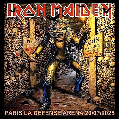 Fotonášivka IRON MAIDEN - Paris, La Defense Arena 2025