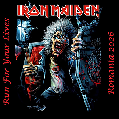 Fotonášivka IRON MAIDEN - Run For Your Lives - Romania 2026