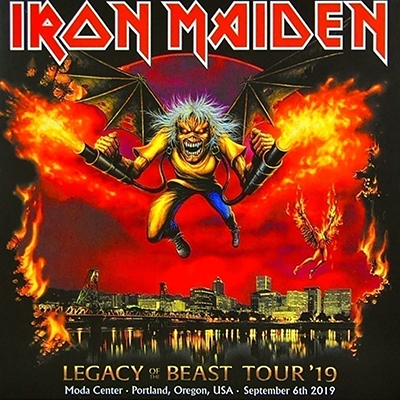 Fotonášivka IRON MAIDEN - Legacy Of The Beast Tour Oregon 2019
