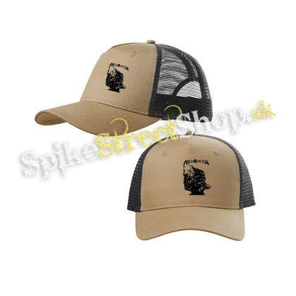 HELLOWEEN - Walls Of Jericho - pieskovočierna sieťkovaná šiltovka model "Trucker Cap"