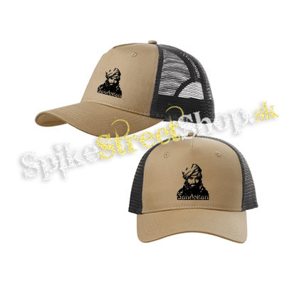 SANDOKAN - The Tiger Of Malaysia - pieskovočierna sieťkovaná šiltovka model "Trucker Cap"