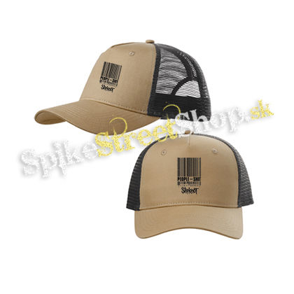SLIPKNOT - People Shit - pieskovočierna sieťkovaná šiltovka model "Trucker Cap"