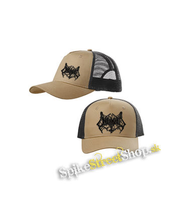 UNLEASHED - Logo - pieskovočierna sieťkovaná šiltovka model "Trucker Cap"