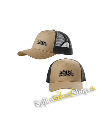 UPON A BURNING BODY - Logo - pieskovočierna sieťkovaná šiltovka model "Trucker Cap"