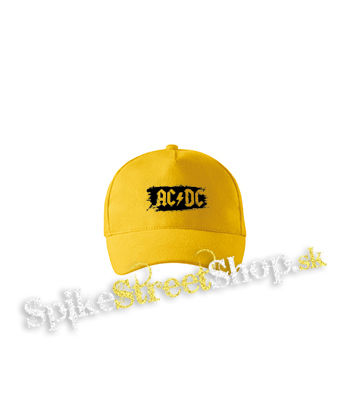 ACDC - Patches Black - žltá šiltovka