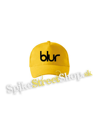 BLUR - Logo - žltá šiltovka