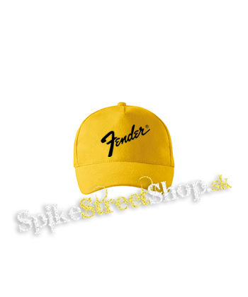 FENDER - Logo - žltá šiltovka