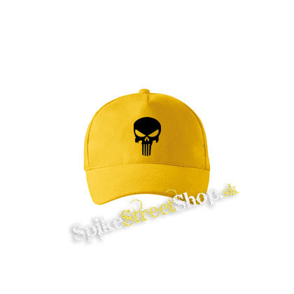 PUNISHER - Skull - žltá šiltovka