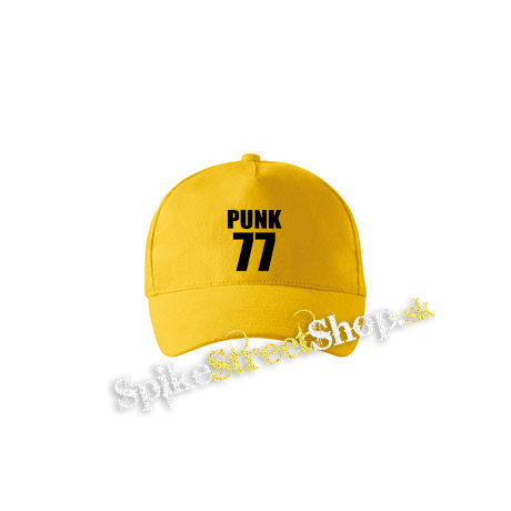 PUNK 77 - Slogan - žltá šiltovka
