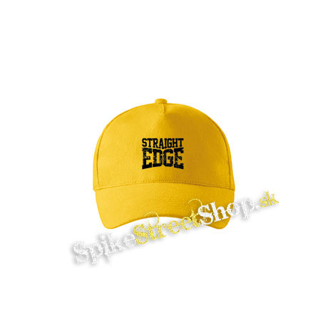 STRAIGHT EDGE - Logo Motive 2 - žltá šiltovka