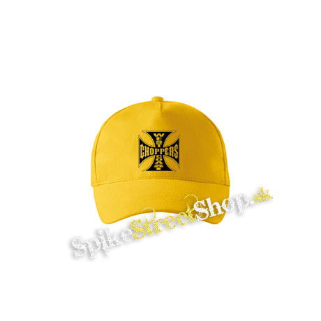 WEST COAST CHOPPERS - Logo - žltá šiltovka