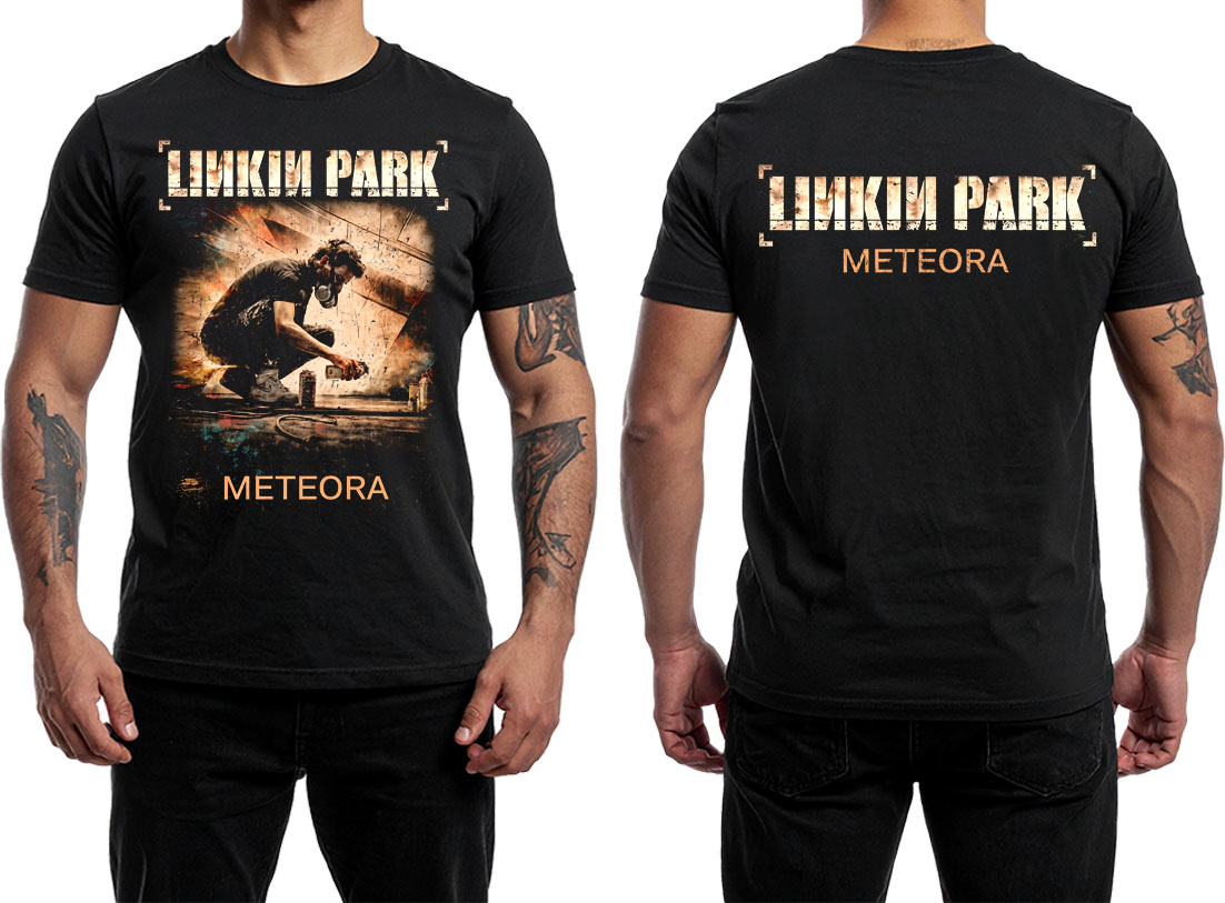 LINKIN PARK - Meteora Vintage Colour - čierne pánske tričko