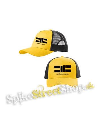 CAVALERA CONSPIRACY - žltočierna sieťkovaná šiltovka model "Trucker Cap"
