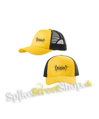 COVENANT - Logo - žltočierna sieťkovaná šiltovka model "Trucker Cap"