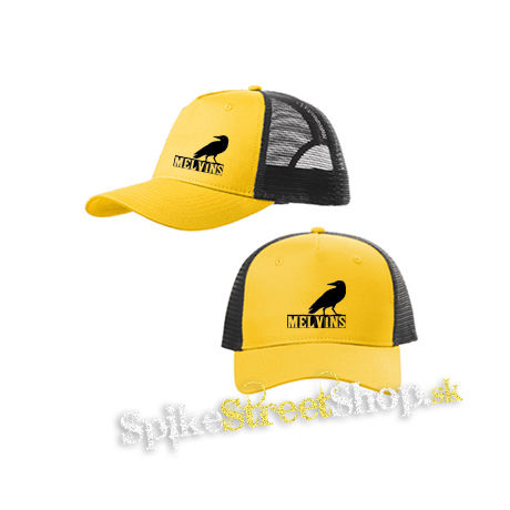 MELVINS - Logo - žltočierna sieťkovaná šiltovka model "Trucker Cap"
