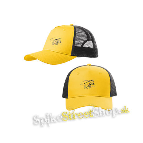ZAKK WYLDE - Signature - žltočierna sieťkovaná šiltovka model "Trucker Cap"