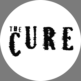 THE CURE - Logo Black - odznak