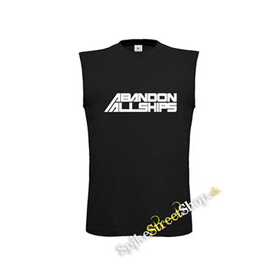 ABANDON ALL SHIPS - čierne pánske tričko bez rukávov