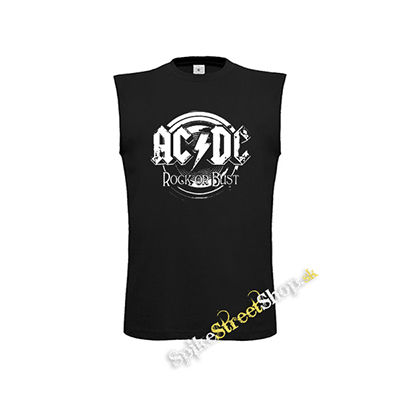 ACDC - Rock Or Bust - čierne pánske tričko bez rukávov