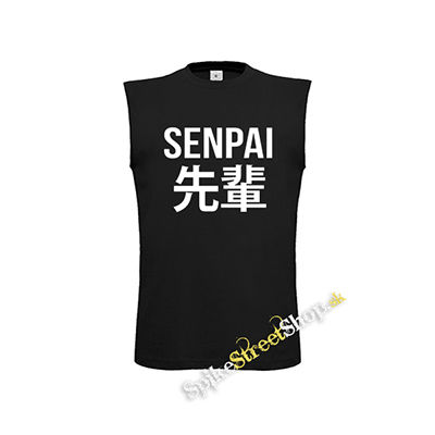 ANIME - SENPAI - Logo & Symbols - čierne pánske tričko bez rukávov