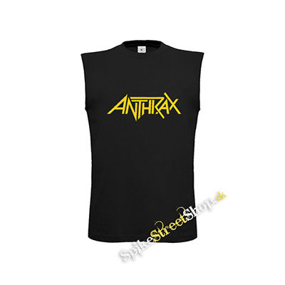 ANTHRAX - Logo Yellow - čierne pánske tričko bez rukávov