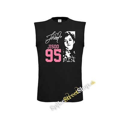 BLACKPINK - Jisoo 95 Signature Portrait - čierne pánske tričko bez rukávov