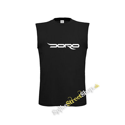 DORO - Doro Pesch Logo - čierne pánske tričko bez rukávov