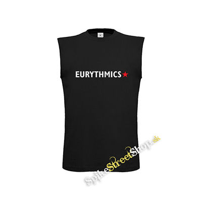 EURYTHMICS - Logo Star - čierne pánske tričko bez rukávov