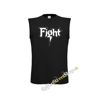 FIGHT - Logo Metal Band Rob Halford - čierne pánske tričko bez rukávov