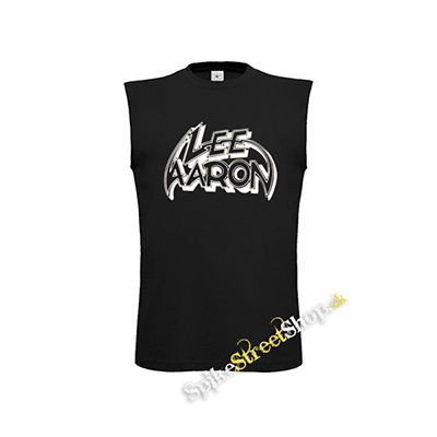 LEE AARON - Logo - čierne pánske tričko bez rukávov