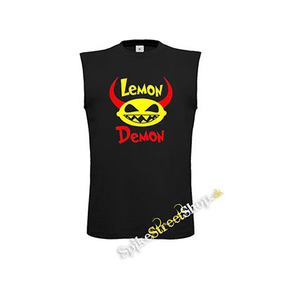 LEMON DEMON - Logo - čierne pánske tričko bez rukávov