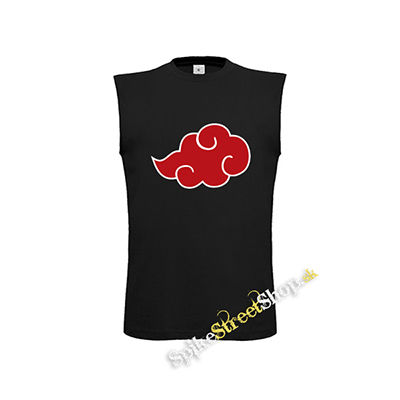 NARUTO - Akatsuki Obláčik - čierne pánske tričko bez rukávov