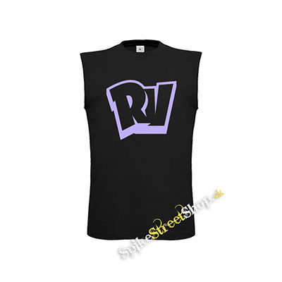 RUMBLEVERSE - Logo CREST - čierne pánske tričko bez rukávov