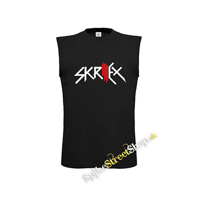 SKRILLEX - Logo - čierne pánske tričko bez rukávov