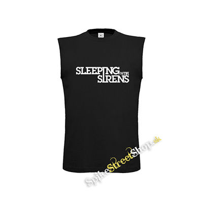 SLEEPING WITH SIRENS - Logo - čierne pánske tričko bez rukávov
