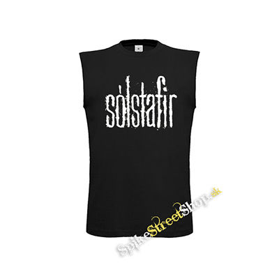 SOLSTAFIR - Logo - čierne pánske tričko bez rukávov