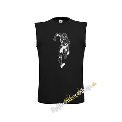 SPIDERMAN - čierne pánske tričko bez rukávov