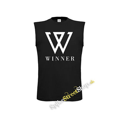 WINNER - Logo K-Pop Band Motive 1 - čierne pánske tričko bez rukávov