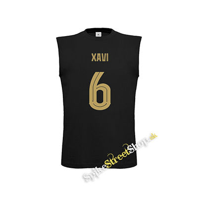 XAVI - 6 - čierne pánske tričko bez rukávov