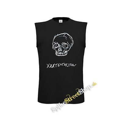XXXTentacion - Logo Skull - čierne pánske tričko bez rukávov