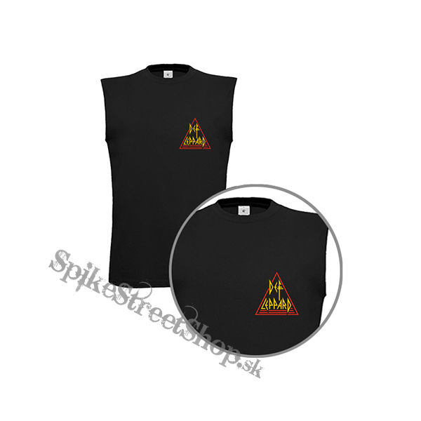 DEF LEPPARD - Color Logo - čierne pánske tričko bez rukávov